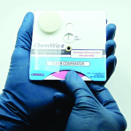 Chemteq Aromatic Diisocyanates ChemWipe Color Comparator 304-6000